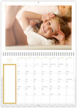 Nástěnný plánovací fotokalendář - Minimal