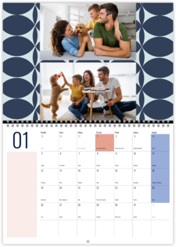 Nástěnný plánovací fotokalendář - Pattern