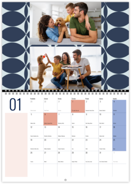 Nástenný plánovací fotokalendar - Pattern