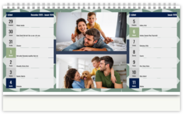 Stolní fotokalendář s vlastními jmény - Pattern