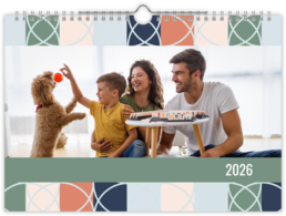 Fotokalendár nástenný mesačný na šírku - Pattern