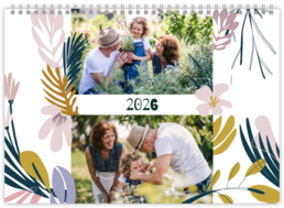 Nástenný plánovací fotokalendar - Flowers