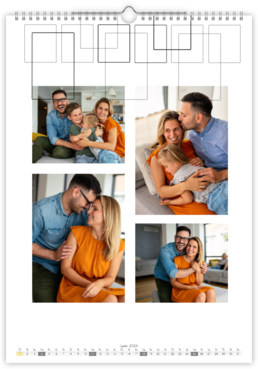 Fotokalendář exklusiv na výšku - Jemná jednoduchost