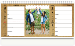 Stolní fotokalendář s vlastními jmény - Oldpaper