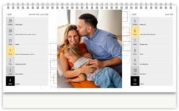 Stolní fotokalendář s vlastními jmény - Jemná jednoduchosť