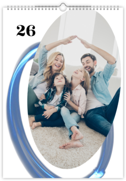 Fotokalendář exklusiv na výšku - Blue Elements