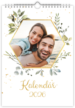 Fotokalendář nástěnný na výšku - Hexagon