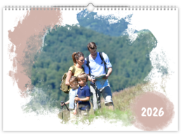 Fotokalendár exkluzív nástenný mesačný na šírku - Škvrny