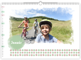 Fotokalendár exkluzív nástenný mesačný na šírku - Škvrny