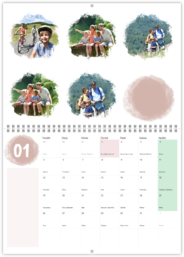 Nástěnný plánovací fotokalendář - Skvrny