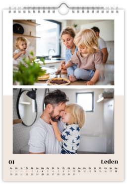 Fotokalendář nástěnný na výšku - Trendy