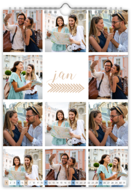 Fotokalendar nástenný mesačný na výšku z fotiek - Instagood