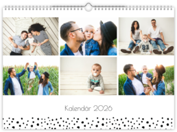 Fotokalendár exkluzív nástenný mesačný na šírku - Family