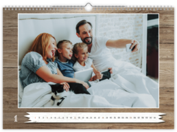 Fotokalendář exklusiv na šířku - Wood