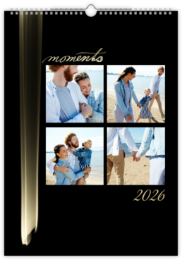 Fotokalendar exkluzív na výšku - Dark & Gold