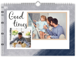 Fotokalendár nástenný mesačný na šírku - Pastel