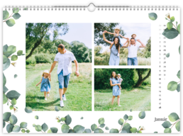 Fotokalendár exkluzív nástenný mesačný na šírku - Eukalyptus