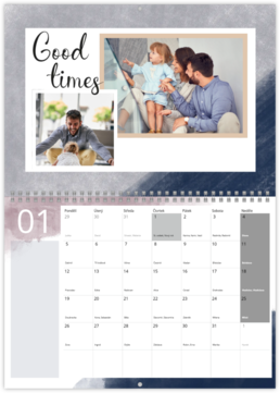 Nástěnný plánovací fotokalendář - Pastel