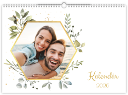 Fotokalendár exkluzív nástenný mesačný na šírku - Hexagon