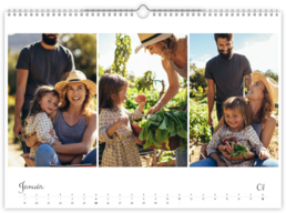 Fotokalendár exkluzív nástenný mesačný na šírku - Dlaždice