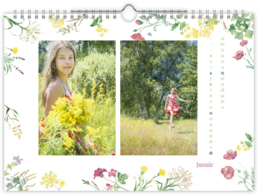 Fotokalendár nástenný mesačný na šírku - Lúka