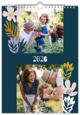 Fotokalendář nástěnný na výšku -  Flowers