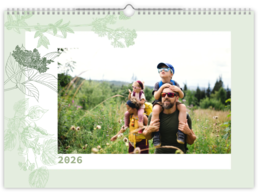 Fotokalendár exkluzív nástenný mesačný na šírku - Herbal