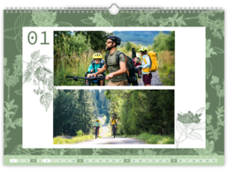 Fotokalendár exkluzív nástenný mesačný na šírku - Herbal