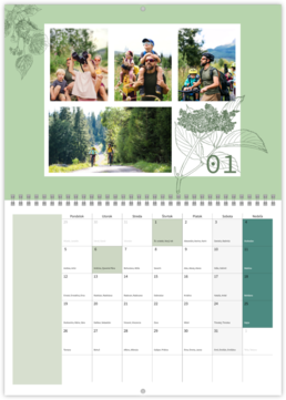 Nástenný plánovací fotokalendar - Herbal