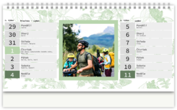 Stolní fotokalendář s vlastními jmény - Herbal