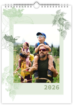 Fotokalendar nástenný mesačný na výšku z fotiek - Herbal