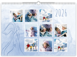 Fotokalendár exkluzív nástenný mesačný na šírku - Anjelský