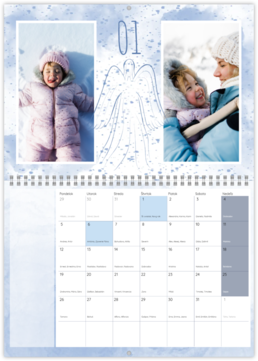 Nástenný plánovací fotokalendar - Anjelský