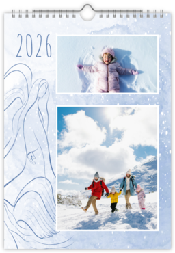 Fotokalendar nástenný mesačný na výšku z fotiek - Anjelský