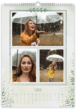 Fotokalendář exklusiv na výšku - Zelené listy