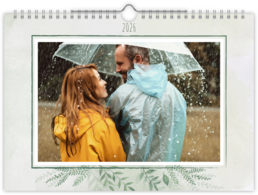 Fotokalendář nástěnný na šířku - Zelené listy