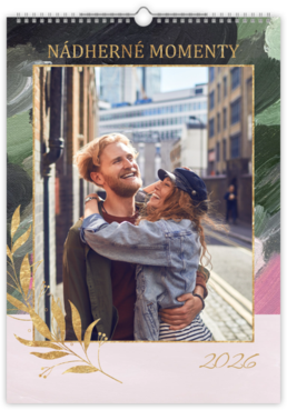 Fotokalendar exkluzív na výšku - Green paint