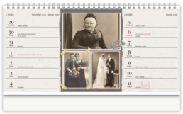 Stolní fotokalendář s vlastními jmény - Rodinná kronika