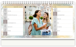 Stolní fotokalendář s vlastními jmény - Farebná textúra