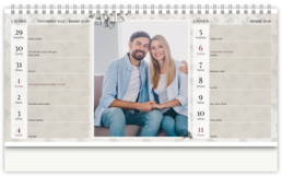 Stolní fotokalendář s vlastními jmény - Perokresba