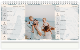 Stolní fotokalendář s vlastními jmény - Flora