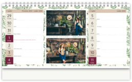 Stolní fotokalendář s vlastními jmény - Luční kvítí