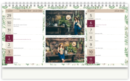 Stolní fotokalendář s vlastními jmény - Lučné kvety