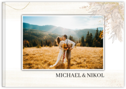 Fotokniha na šírku s pevnou väzbou a kvalitným papierom - Soft wedding