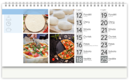 Stolní fotokalendář s vlastními jmény - Moderní kuchařka