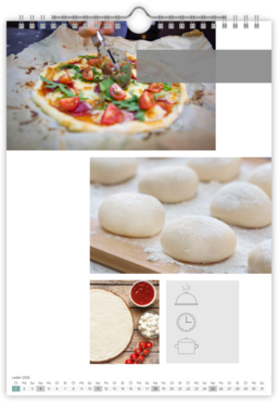 Fotokalendář nástěnný na výšku - Moderní kuchařka