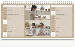 Stolní fotokalendář s vlastními jmény - Craft lover