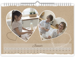 Fotokalendár nástenný mesačný na šírku - Craft lover