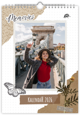 Fotokalendář nástěnný na výšku - Scrapbook