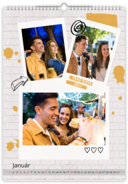 Fotokalendar exkluzív na výšku - Instax street